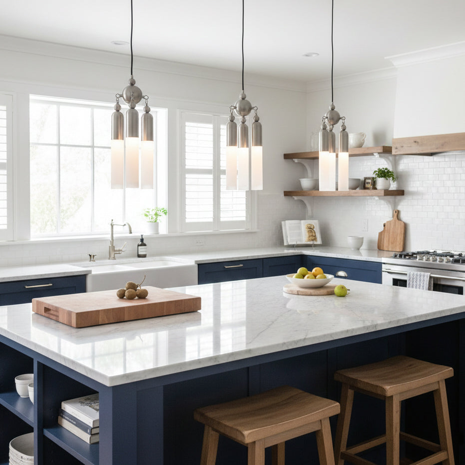 Chrishell Pendant Lamp - Modern Sculptural Aluminum & Acrylic LED Drop