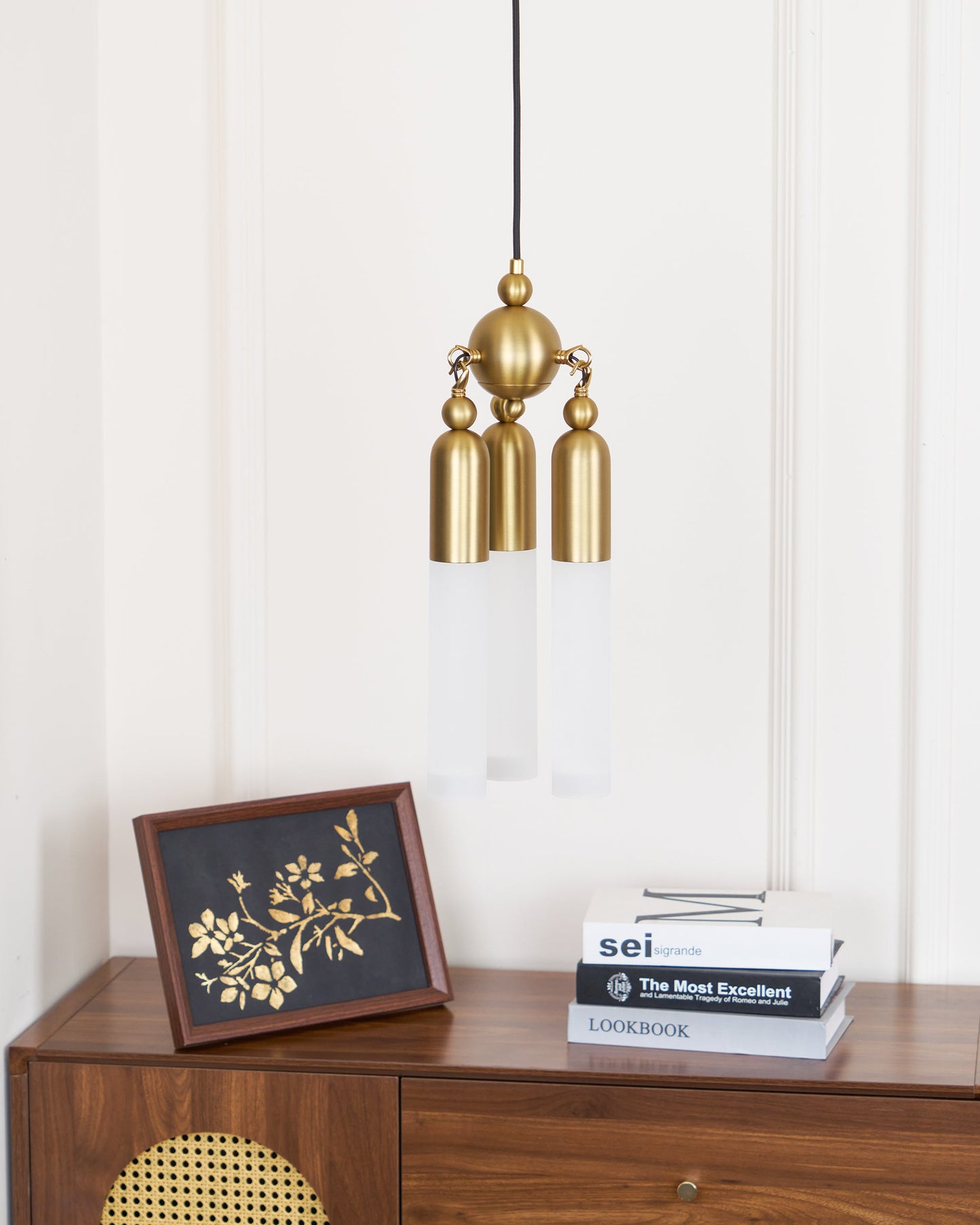 Chrishell Pendant Lamp - Modern Sculptural Aluminum & Acrylic LED Drop