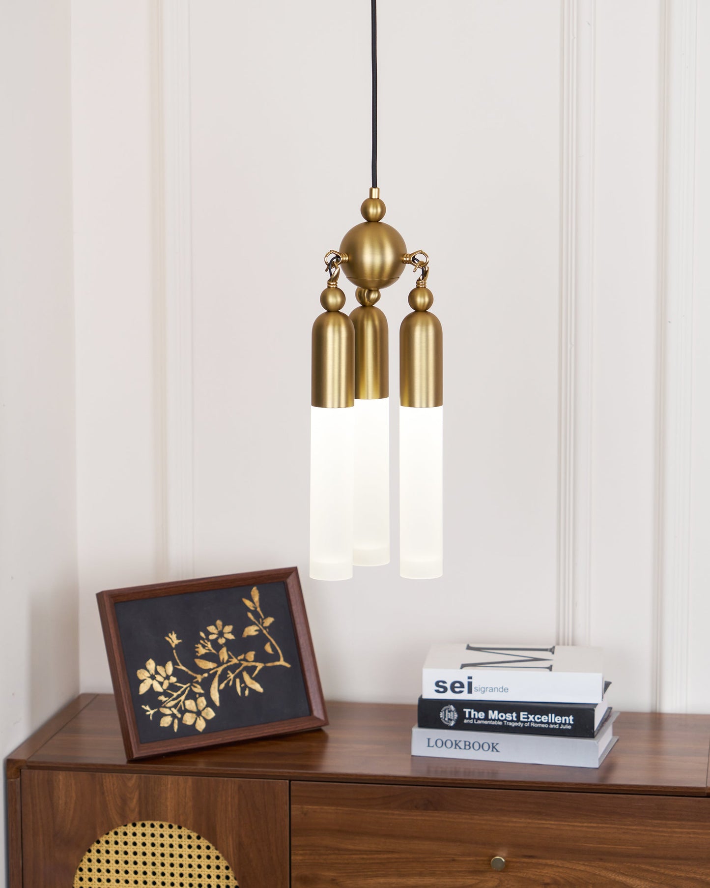 Chrishell Pendant Lamp - Modern Sculptural Aluminum & Acrylic LED Drop