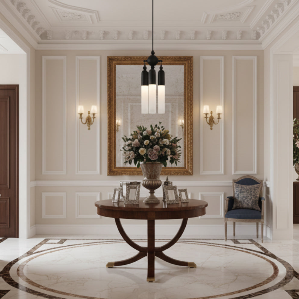Chrishell Pendant Lamp - Modern Sculptural Aluminum & Acrylic LED Drop