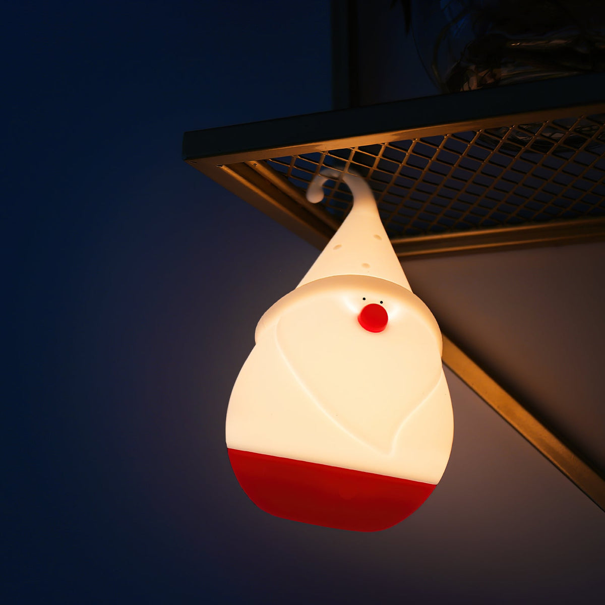Snowman Night Light (Built-in Battery) - Rechargeable Silicone Holiday Lamp | Soft LED Nursery & Christmas Light