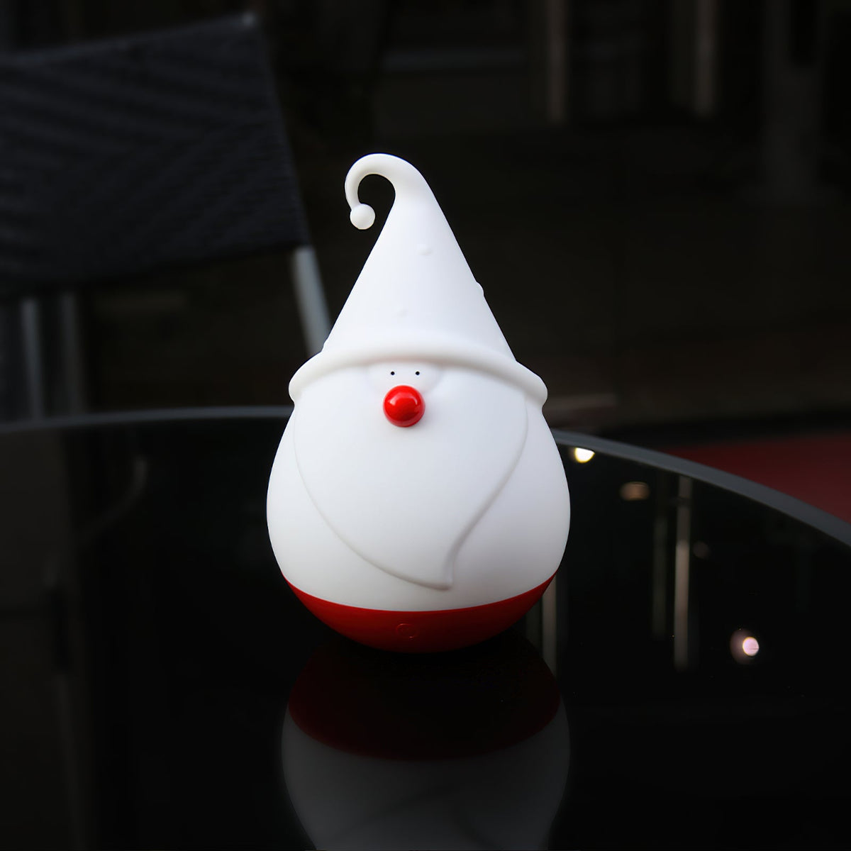 Snowman Night Light (Built-in Battery) - Rechargeable Silicone Holiday Lamp | Soft LED Nursery & Christmas Light