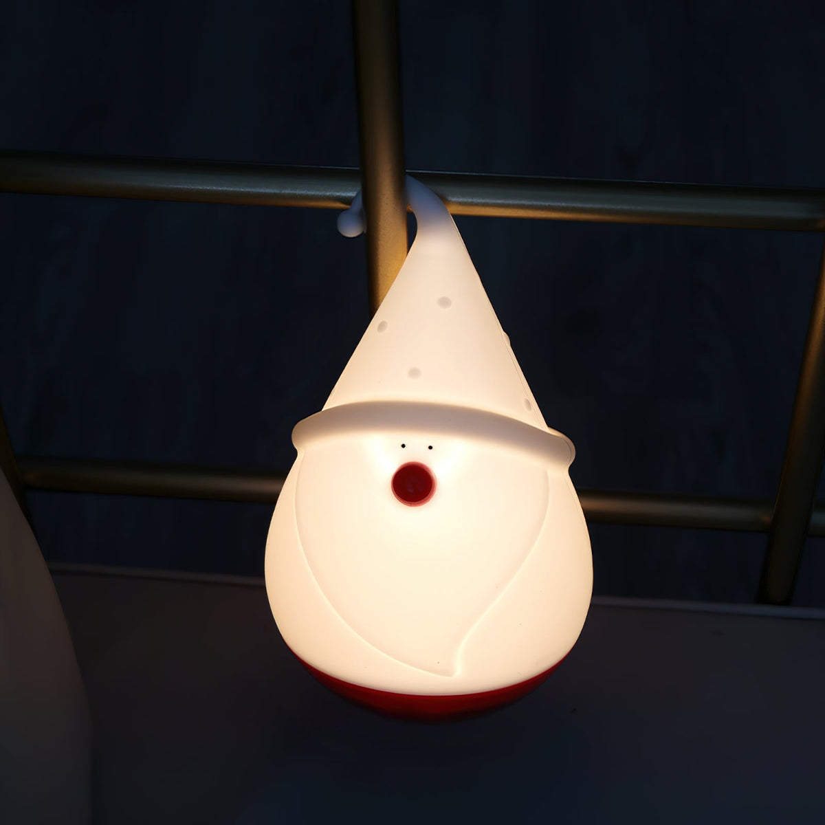 Snowman Night Light (Built-in Battery) - Rechargeable Silicone Holiday Lamp | Soft LED Nursery & Christmas Light