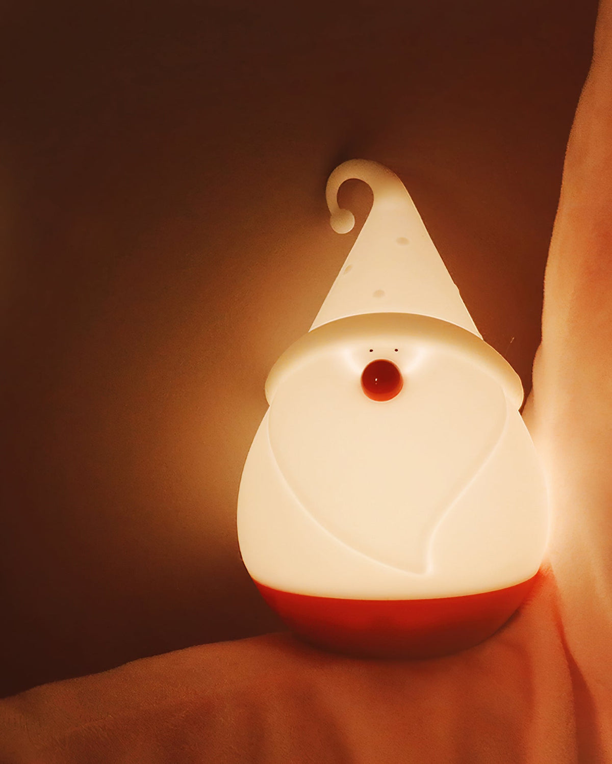 Snowman Night Light (Built-in Battery) - Rechargeable Silicone Holiday Lamp | Soft LED Nursery & Christmas Light