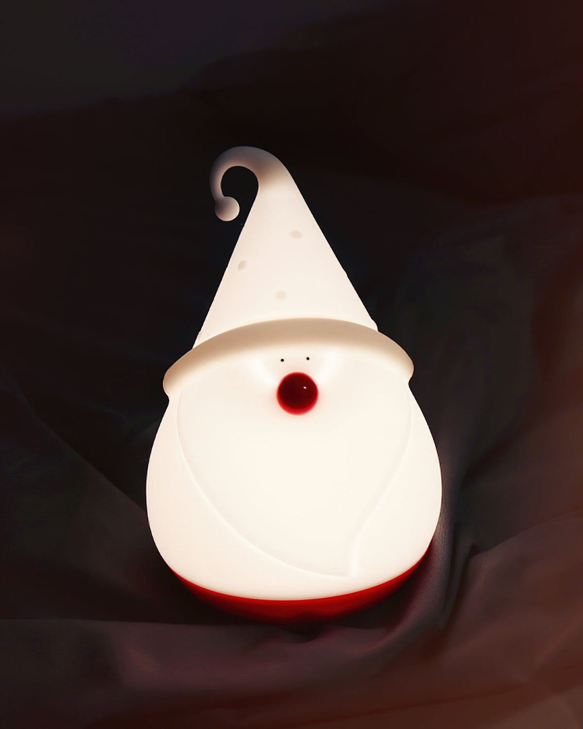 Snowman Night Light (Built-in Battery) - Rechargeable Silicone Holiday Lamp | Soft LED Nursery & Christmas Light