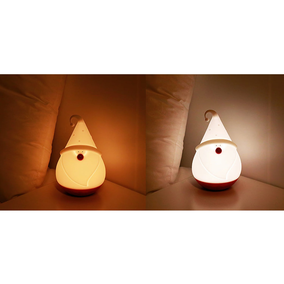 Snowman Night Light (Built-in Battery) - Rechargeable Silicone Holiday Lamp | Soft LED Nursery & Christmas Light