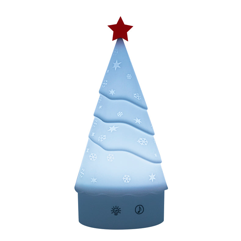 Tree Night Light (Built-in Battery) - Rechargeable Festive Snowman & Tree LED Light | Portable Holiday Decor