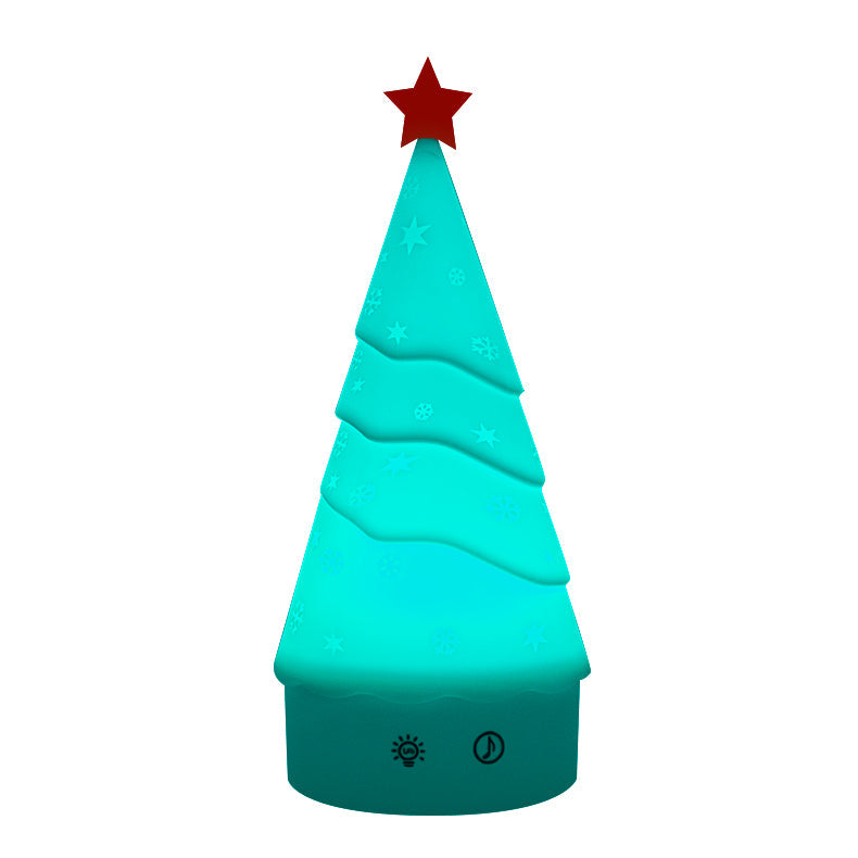 Tree Night Light (Built-in Battery) - Rechargeable Festive Snowman & Tree LED Light | Portable Holiday Decor