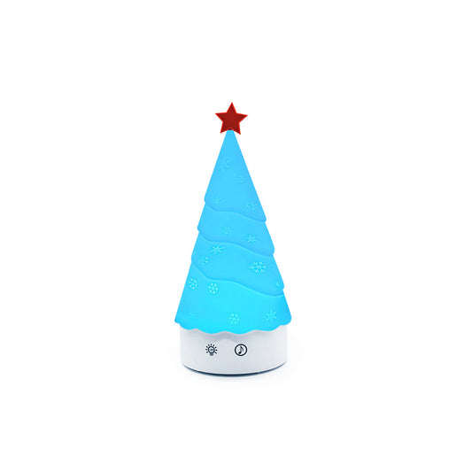 Tree Night Light (Built-in Battery) - Rechargeable Festive Snowman & Tree LED Light | Portable Holiday Decor