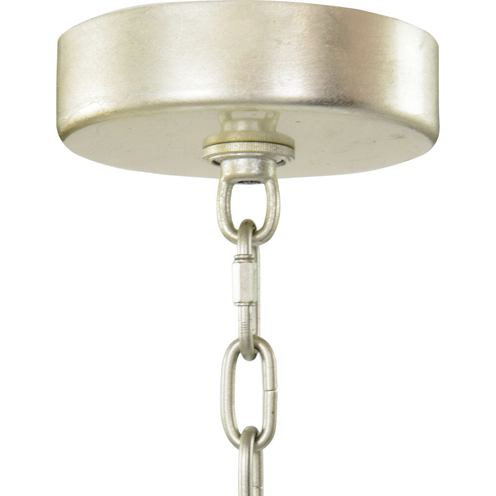 Churippu Chandelier - Grand 21-Light Brass & Ceramic Floral Statement Piece