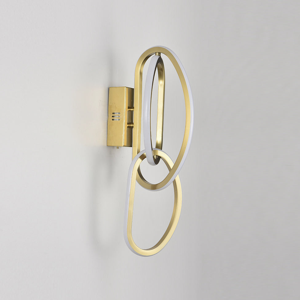 Circa LED Wall Lamp – Sculptural Interlinking Ring LED Wall Sconce