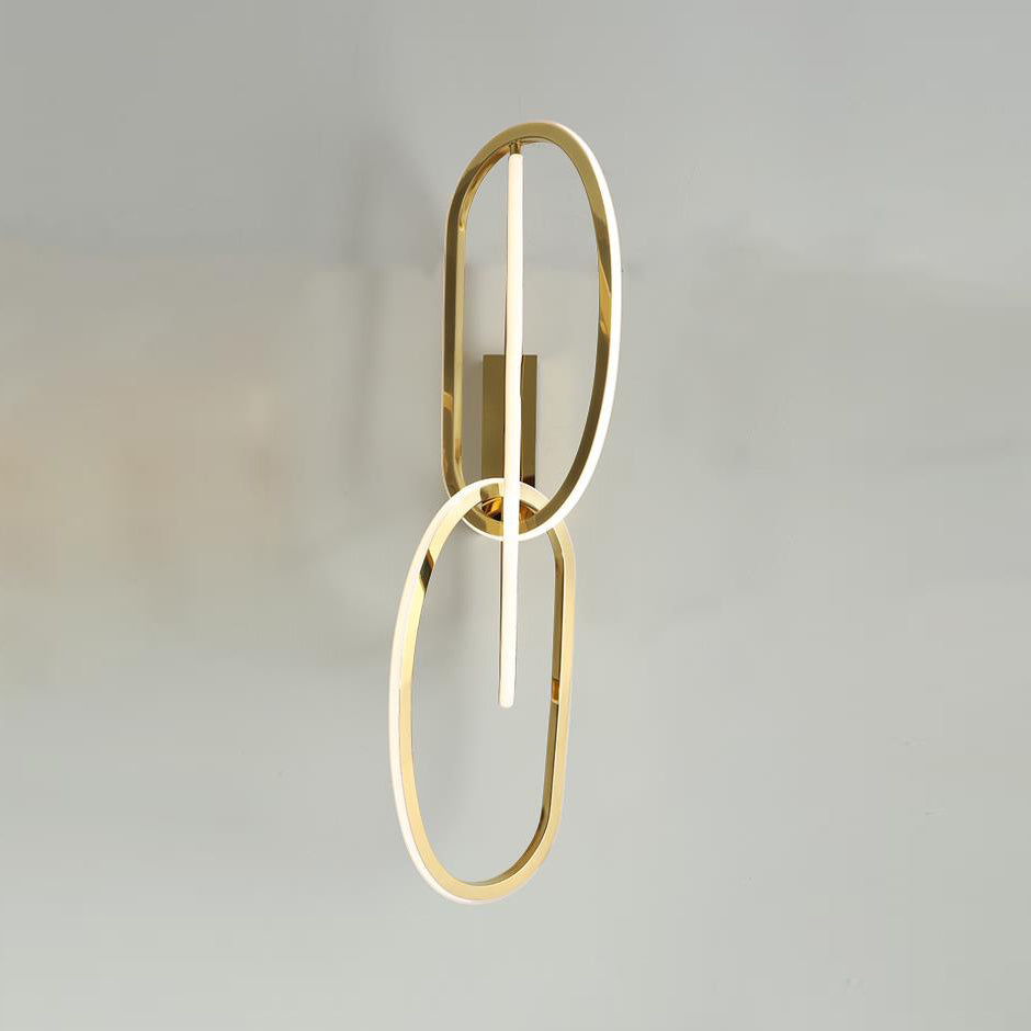 Circa LED Wall Lamp – Sculptural Interlinking Ring LED Wall Sconce