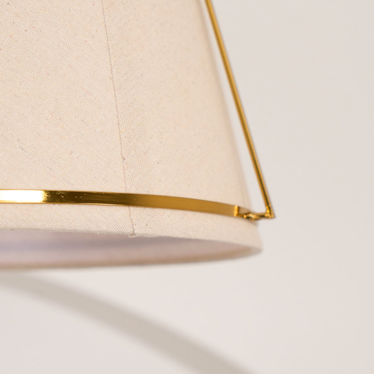 Clarke Pendant Lamp – Brass & Fabric Shade 4-Light Pendant