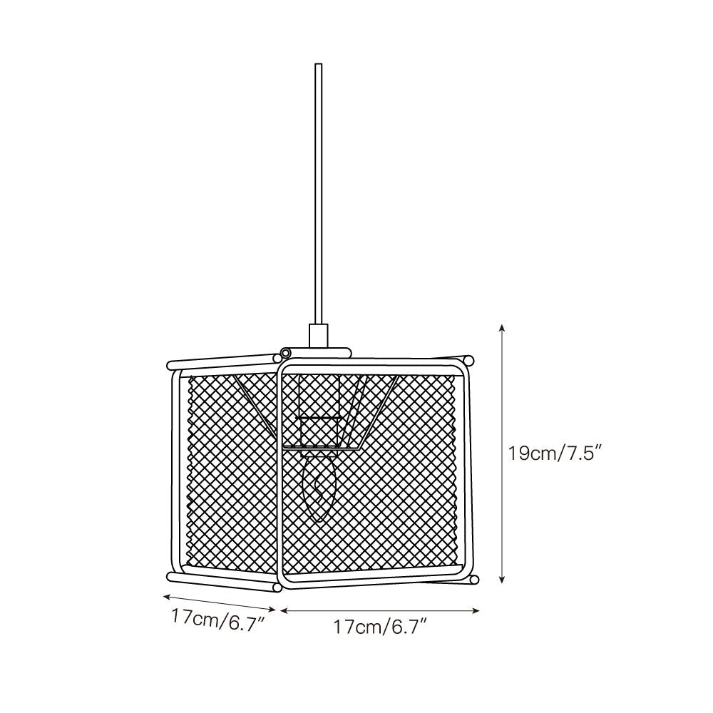 Clarus Pendant Lamp – Refined Industrial Chrome Mesh Drum Pendant