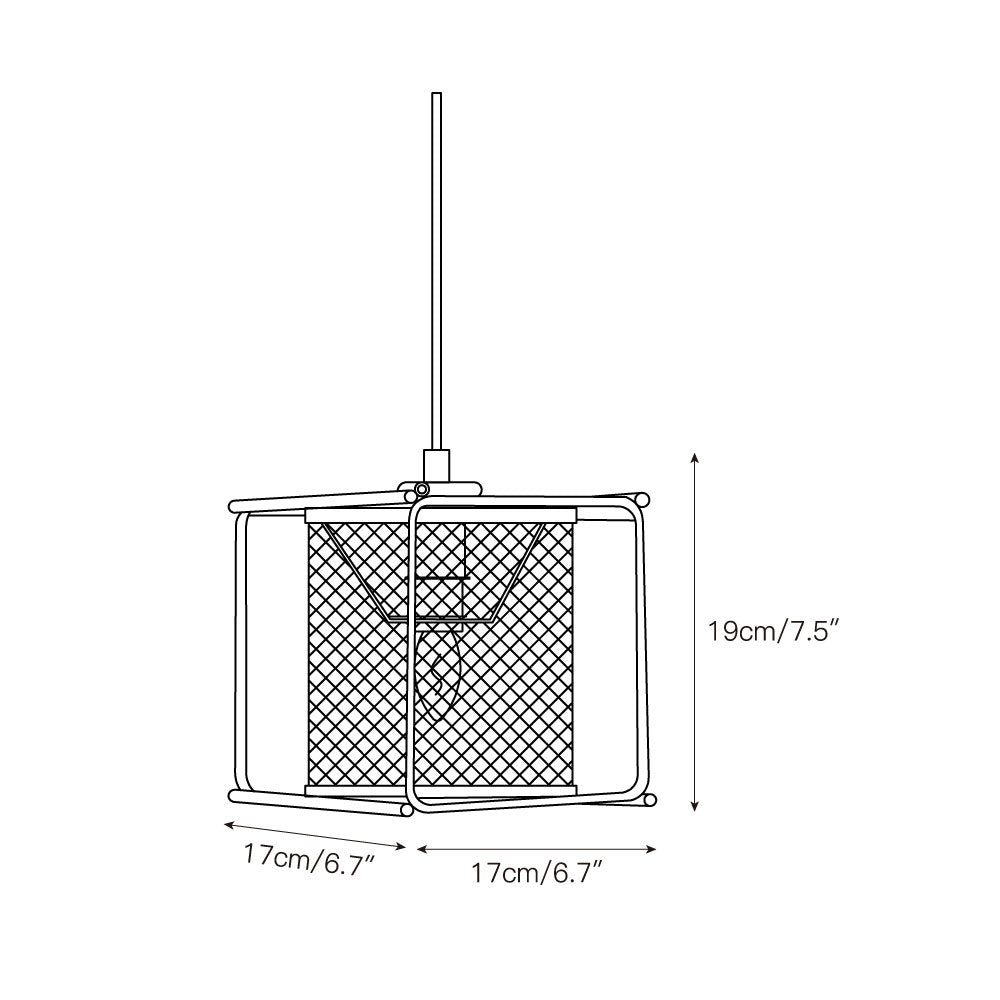 Clarus Pendant Lamp – Refined Industrial Chrome Mesh Drum Pendant