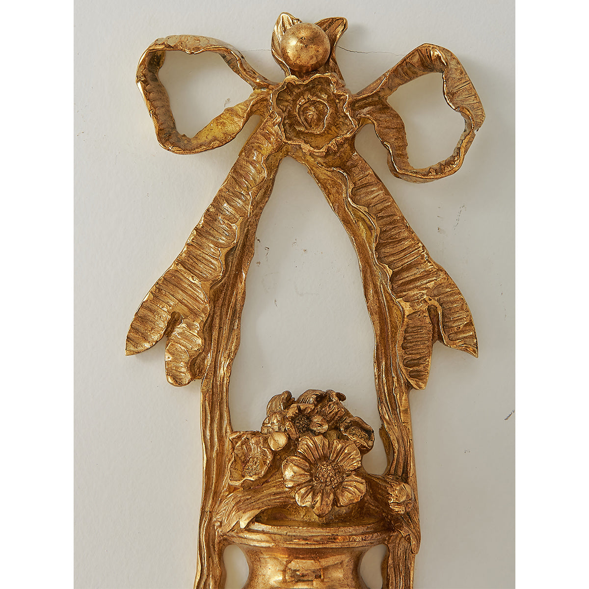 Claudine Wall Lamp – Classic Brass & White Shade Sconce