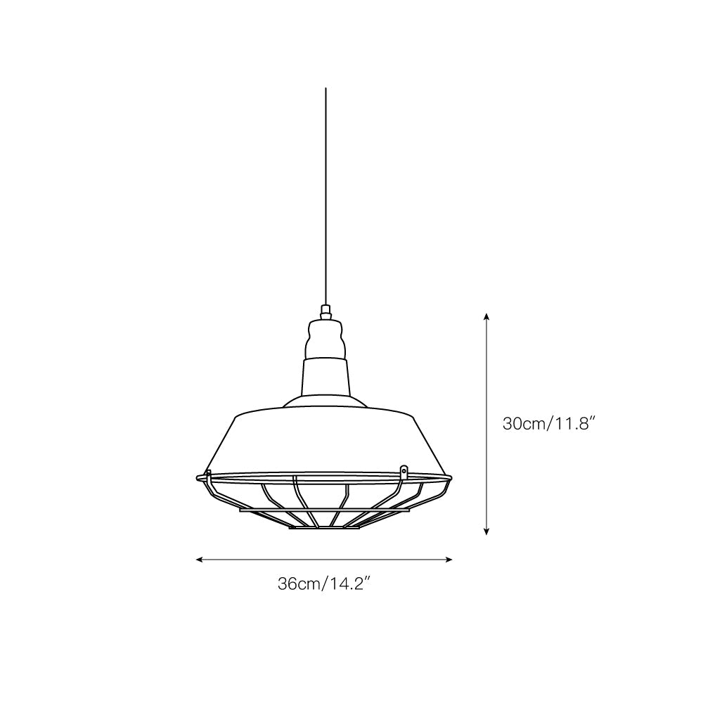 Cobal Pendant Light – Industrial Nautical Iron Dome Pendant