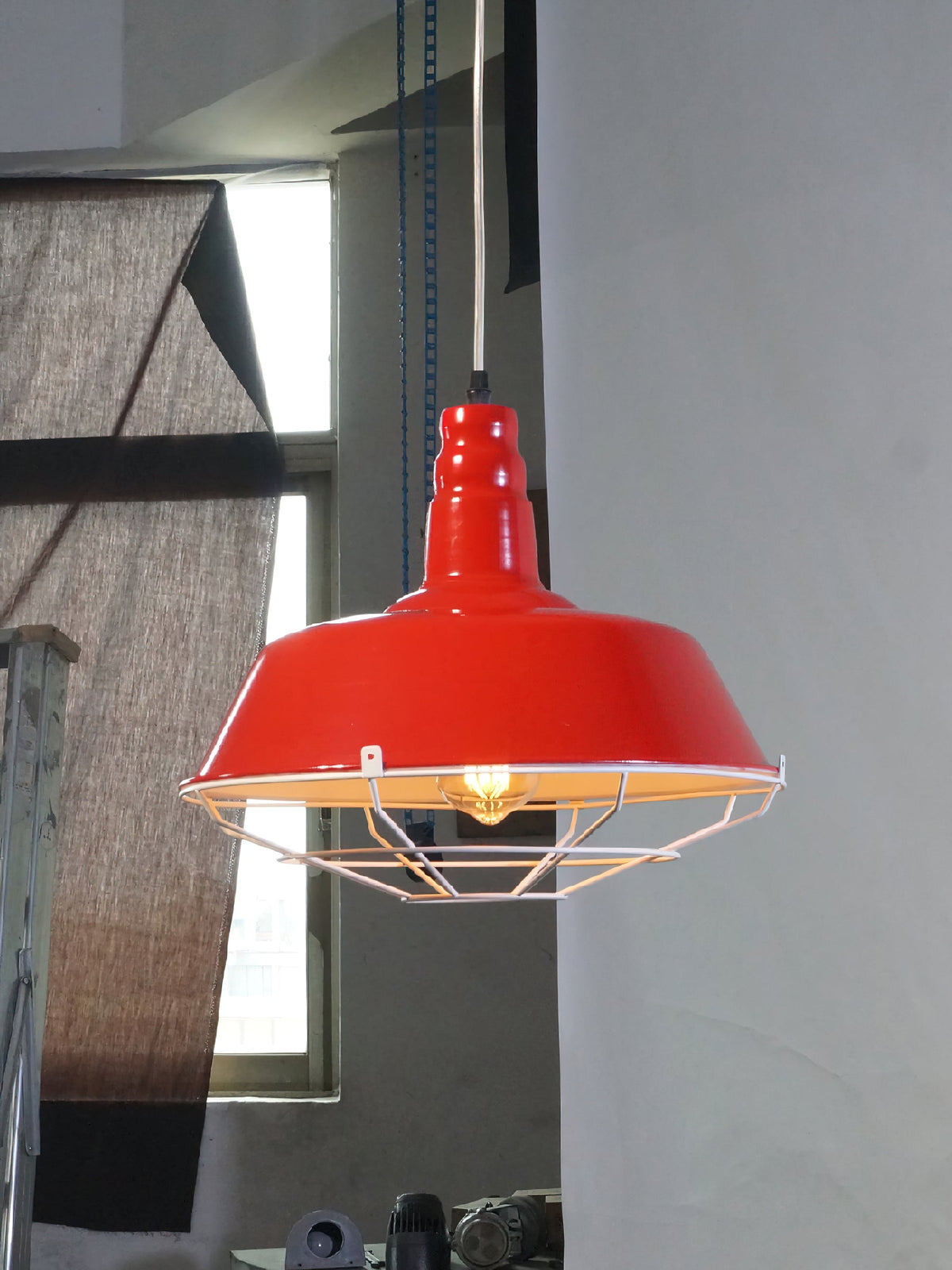 Cobal Pendant Light – Industrial Nautical Iron Dome Pendant