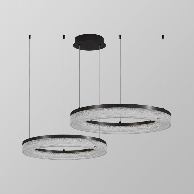 Coblitz Round LED Chandelier – Sculptural Geometric Ring Pendant