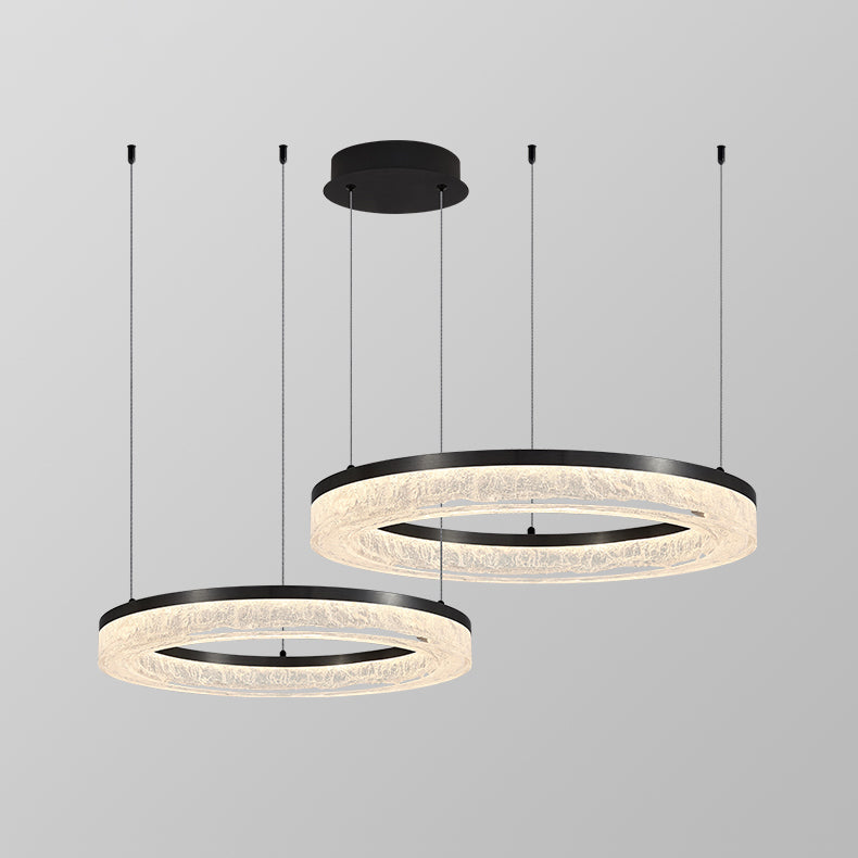Coblitz Round LED Chandelier – Sculptural Geometric Ring Pendant