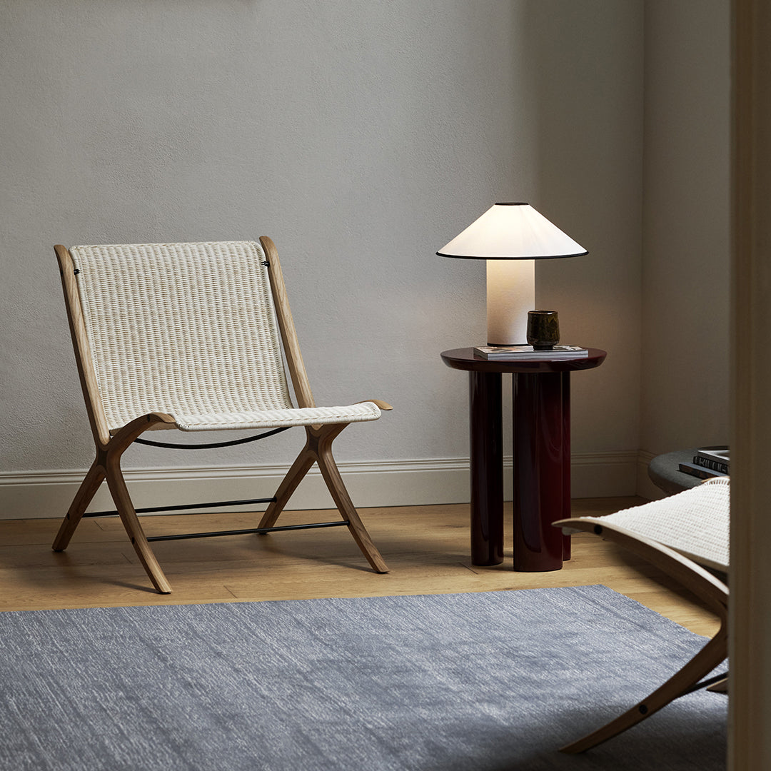 Colette Fabric Table Lamp – Avant-Garde Fully Wrapped Fabric Accent Light
