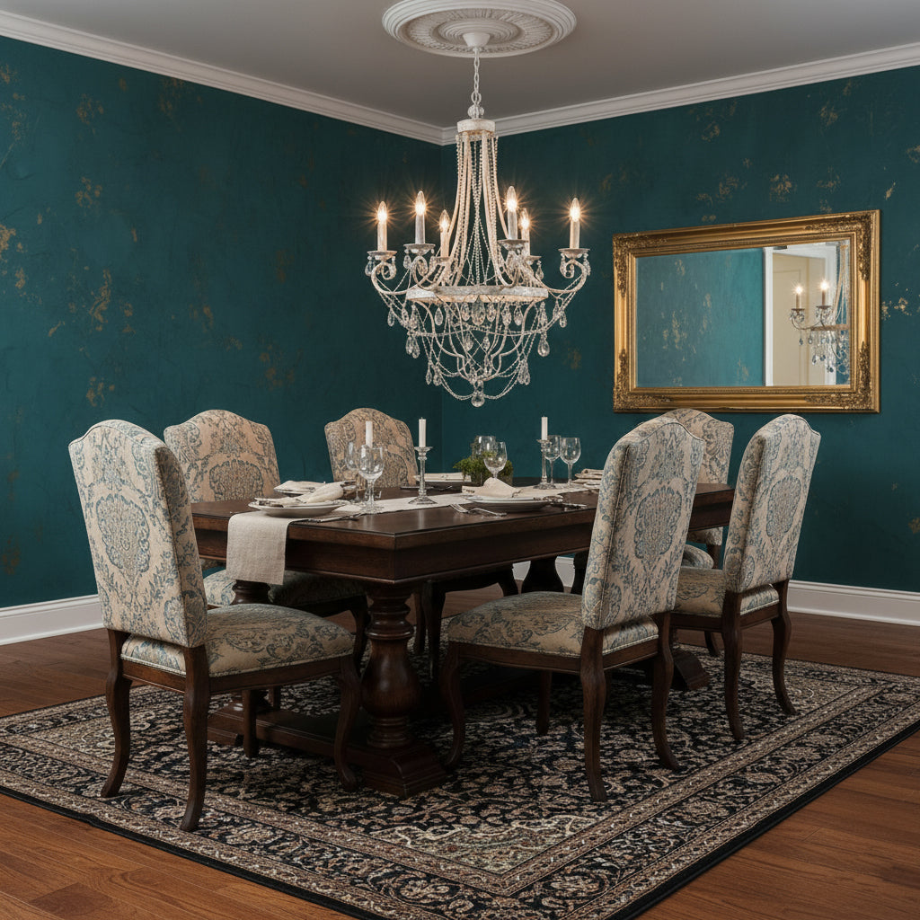 Collier Crystal Chandelier – French Country Weathered Iron & Crystal Chandelier