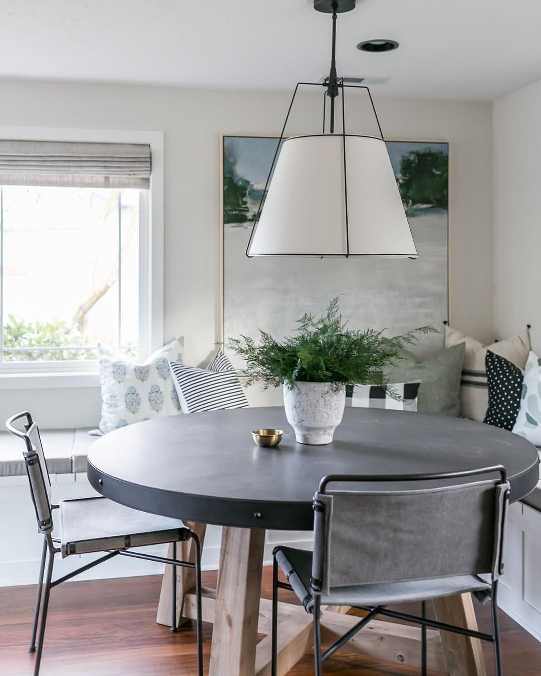 Regalia Drum Pendant Lamp - Modern Fabric & Brass Drum Light