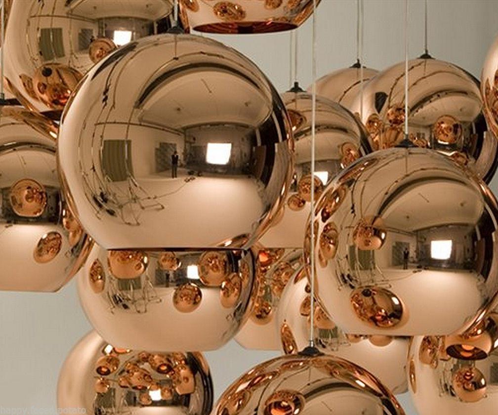 Copper shade ball Pendant Light-2