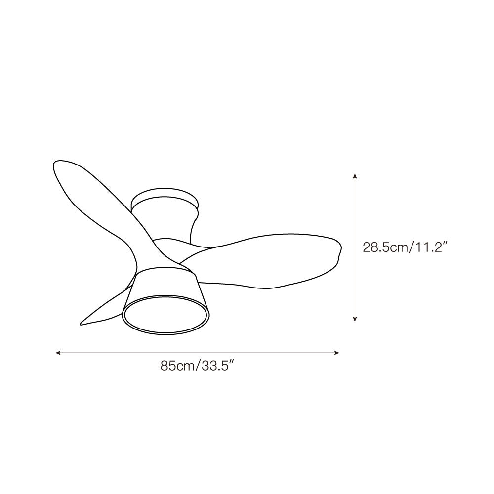 Corabelle Ceiling Fan Light – Low-Profile DC Motor LED Ceiling Fan