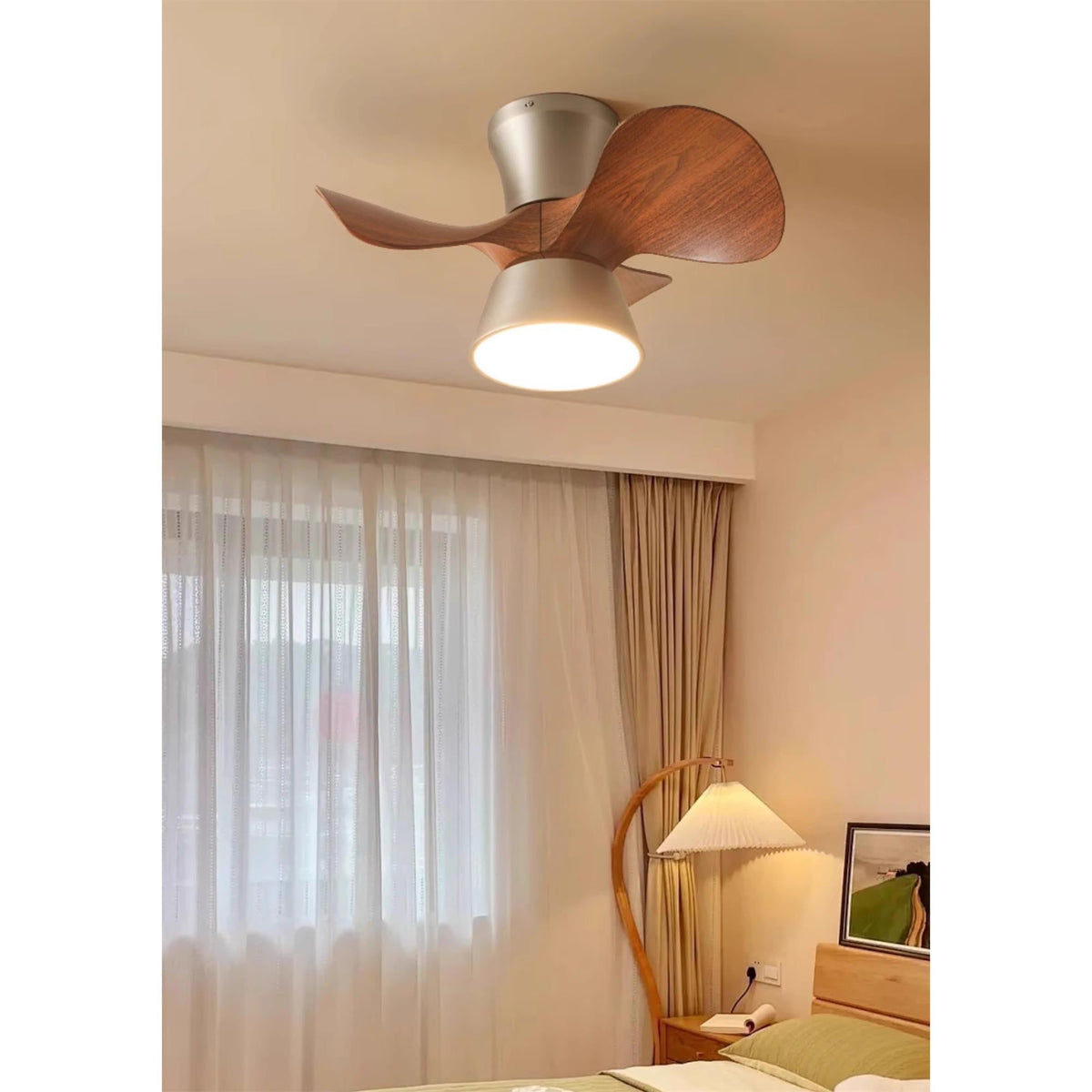 Corabelle Ceiling Fan Light – Low-Profile DC Motor LED Ceiling Fan
