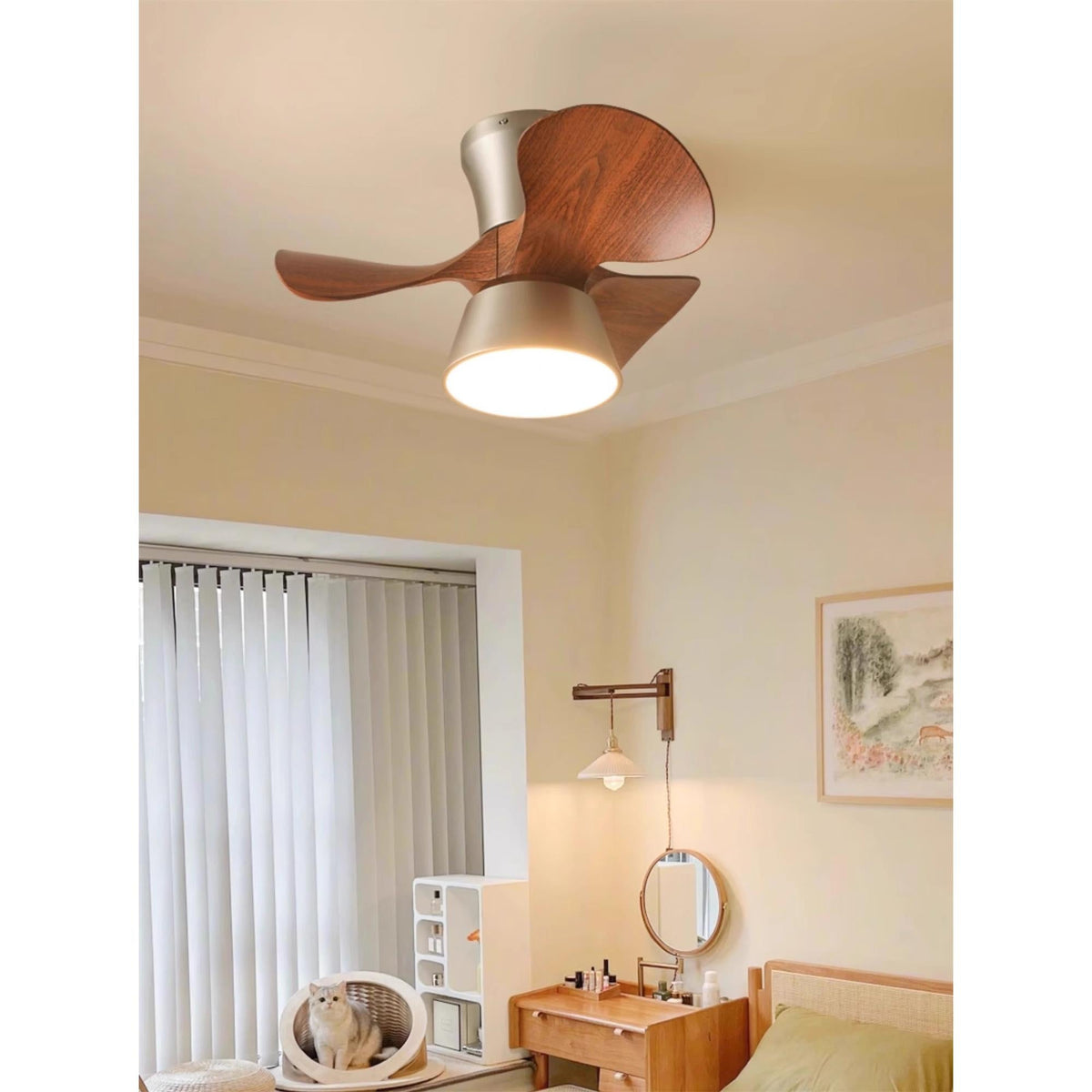 Corabelle Ceiling Fan Light – Low-Profile DC Motor LED Ceiling Fan