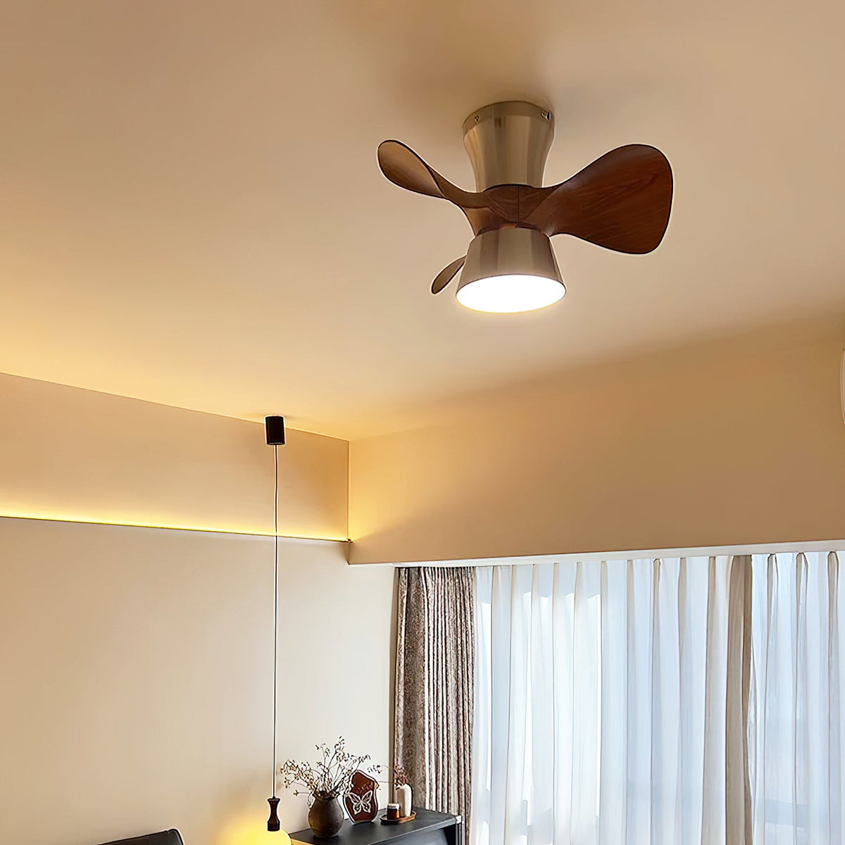 Corabelle Ceiling Fan Light – Low-Profile DC Motor LED Ceiling Fan