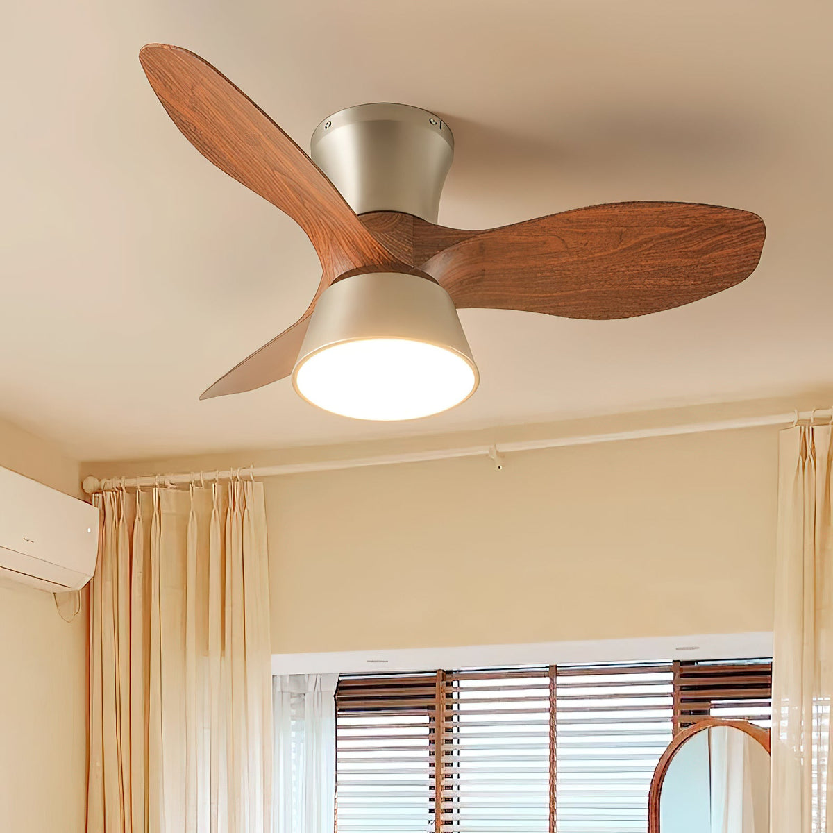 Corabelle Ceiling Fan Light – Low-Profile DC Motor LED Ceiling Fan