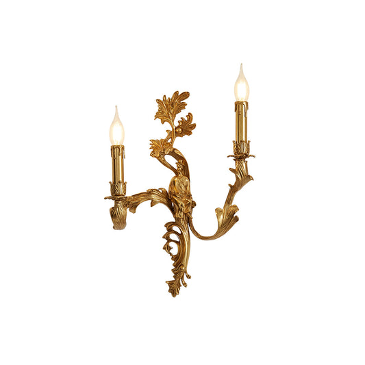 Corinne Wall Lamp – French Classic Solid Cast Brass Sconce