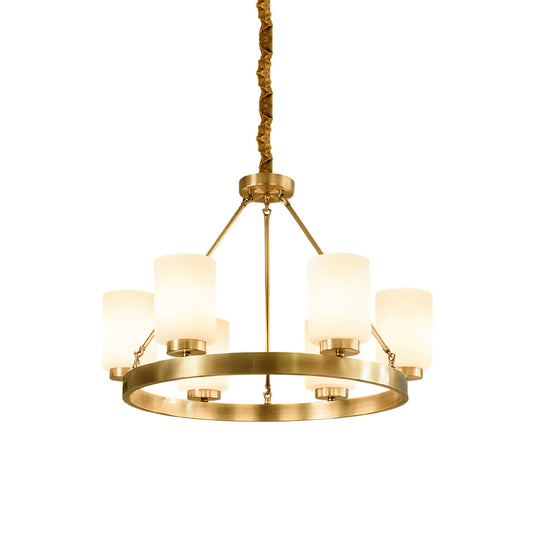 Corsica Chandelier – Antique-Inspired Brass & Clear Glass Chandelier