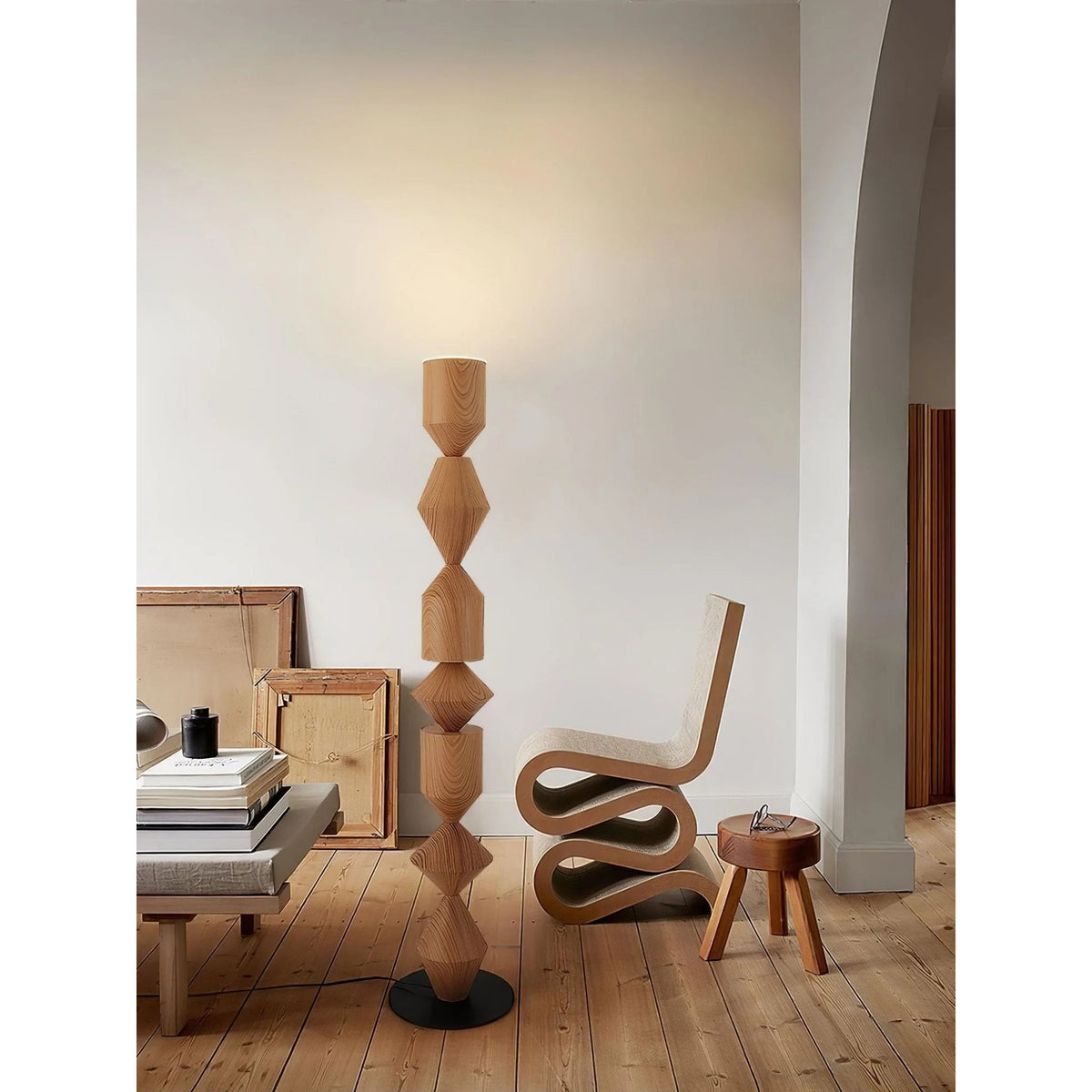 Costantina Floor Lamp – Modern Sculptural Iron Indirect Standing Light