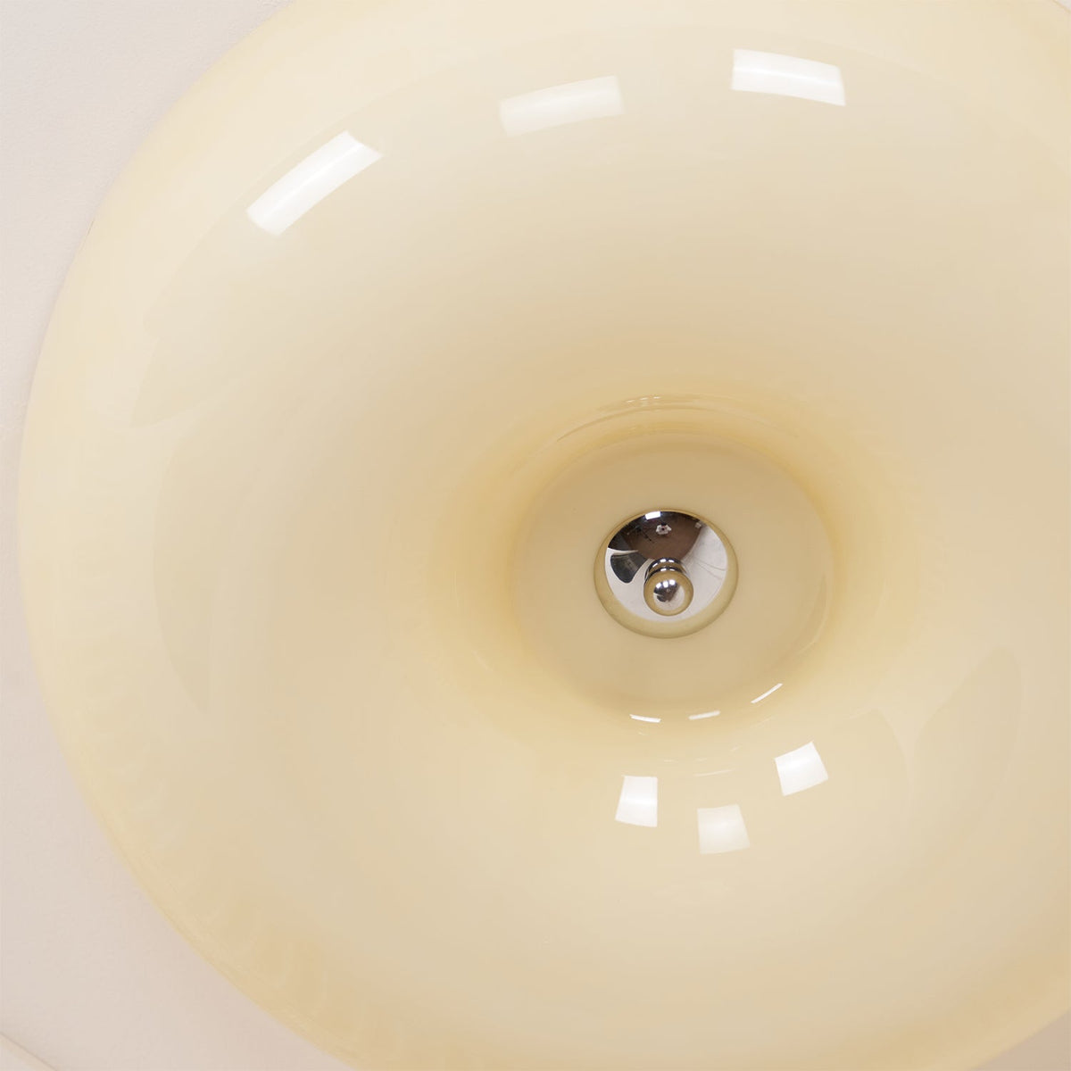 Glass Button Ceiling Lamp - Low-Profile Smooth Glass Button LED Flush Mount Light