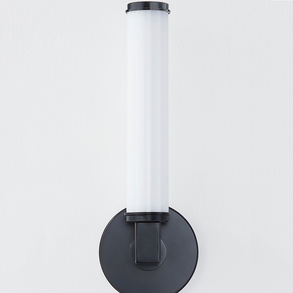 Cromwell Glass Wall Lamp – Architectural Brass & Opal Glossy Glass Sconce