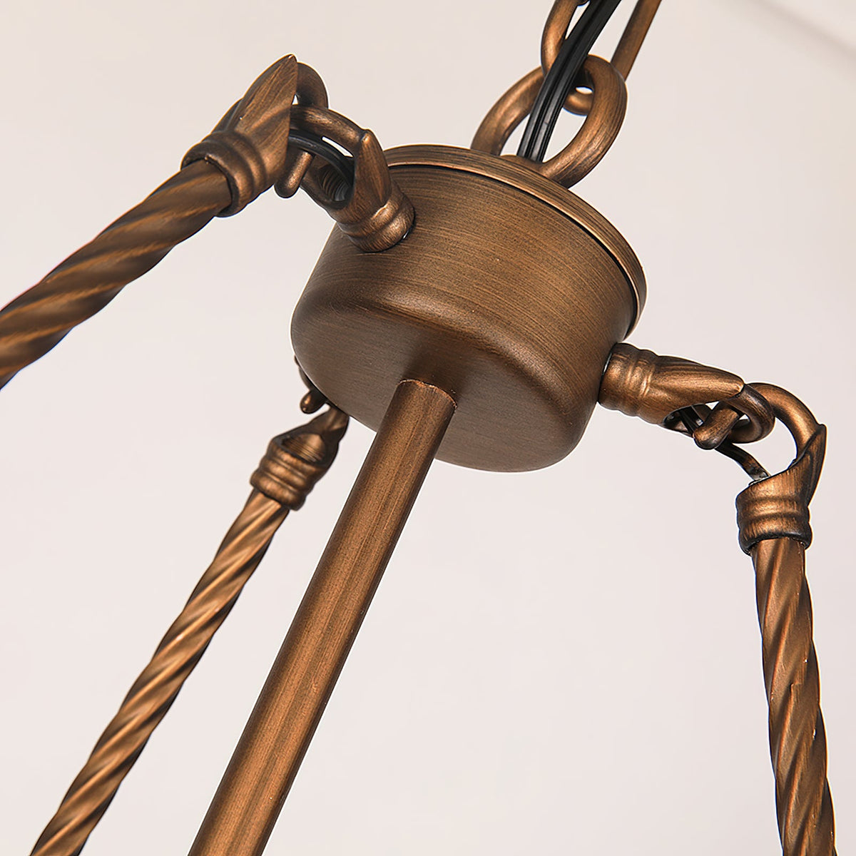 Crowley Wagon Wheel Chandelier – Brushed Bronze Two-Tier Brass Chandelier