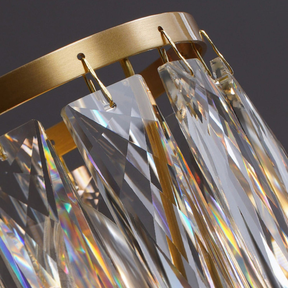 Crystal Bird Chandelier – Sculptural Brass & Carved Crystal Bird Pendant Light