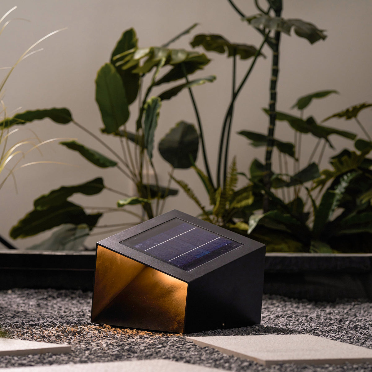 Cube Garden Solar Outdoor Light – Waterproof Stainless Steel Solar Landscape Lamp