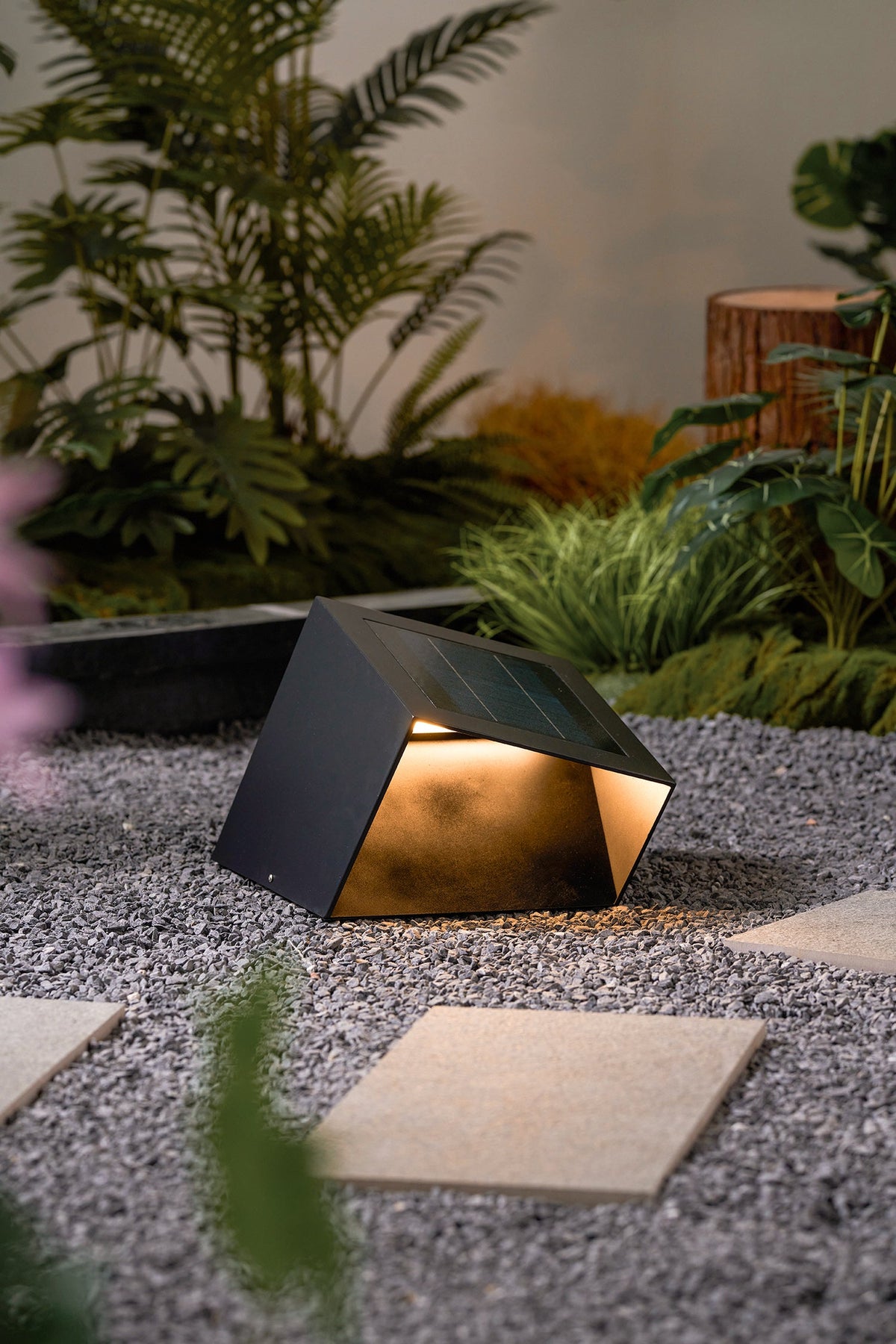 Cube Garden Solar Outdoor Light – Waterproof Stainless Steel Solar Landscape Lamp