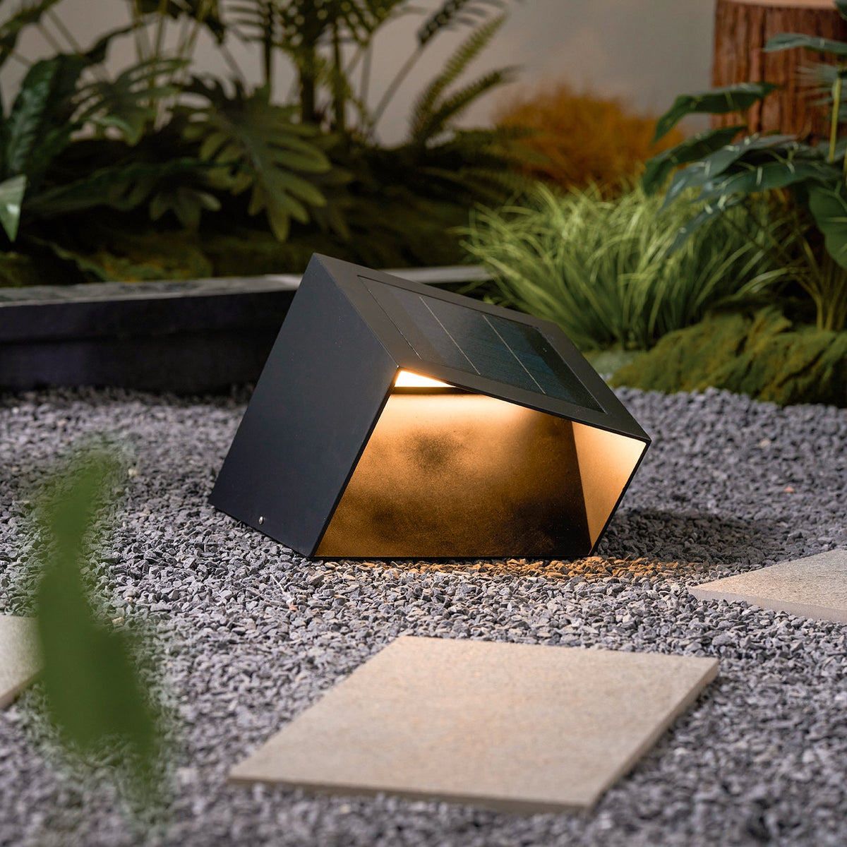Cube Garden Solar Outdoor Light – Waterproof Stainless Steel Solar Landscape Lamp