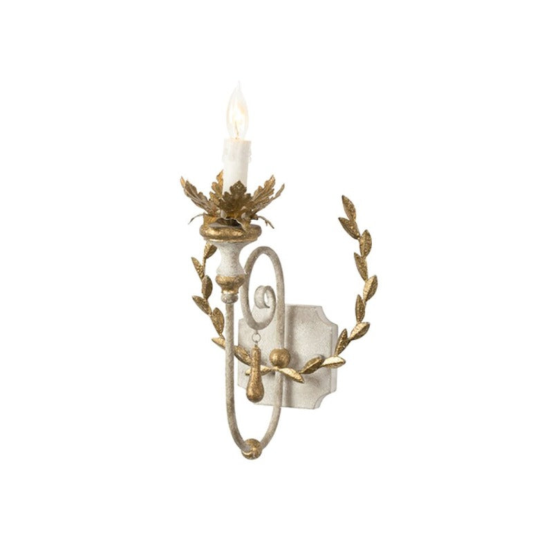 Cumiers Wall Lamp – Rustic Vintage Vine Metal & Wood Wall Sconce