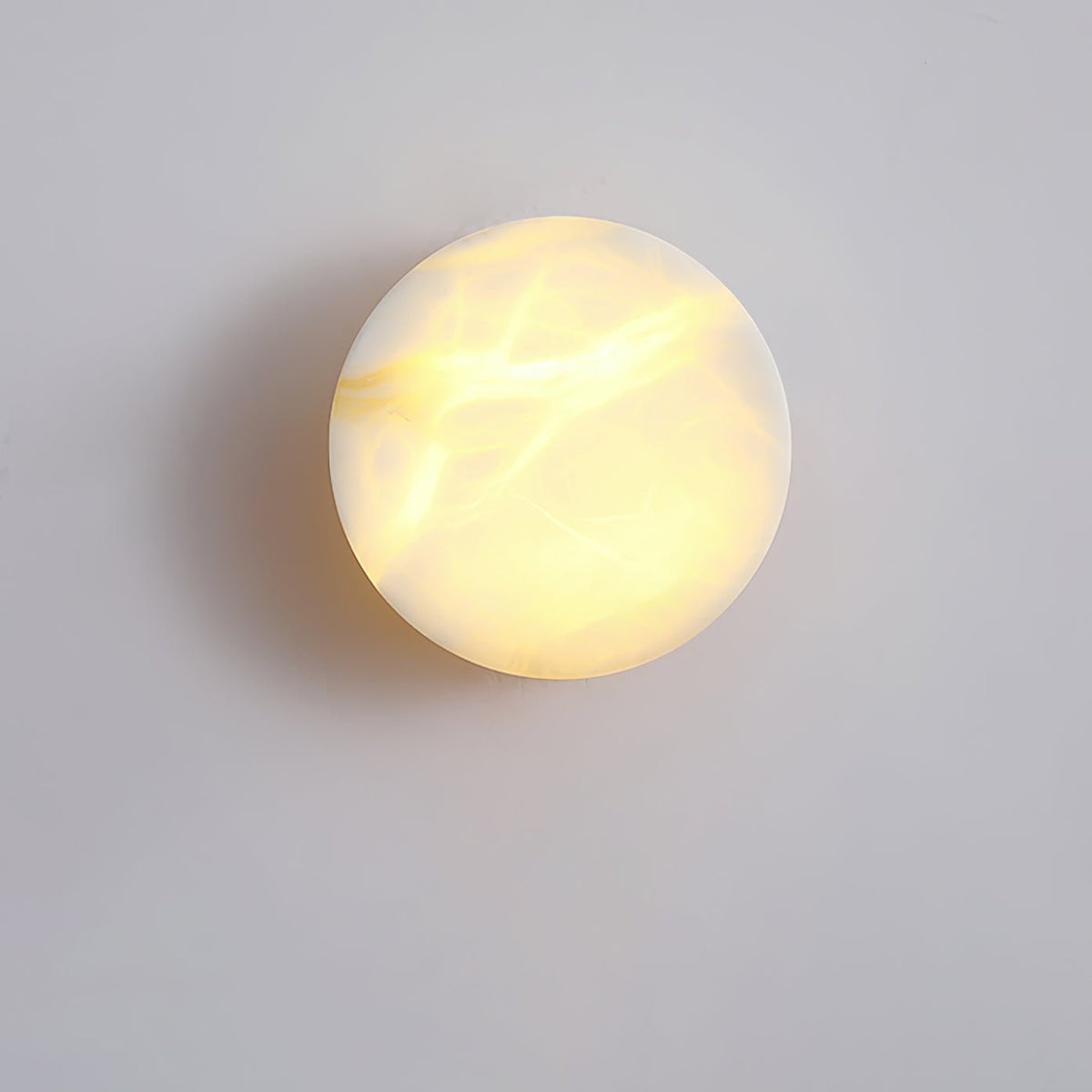 Cylindrical Alabaster Wall Lamp – Architectural Natural Stone LED Sconce