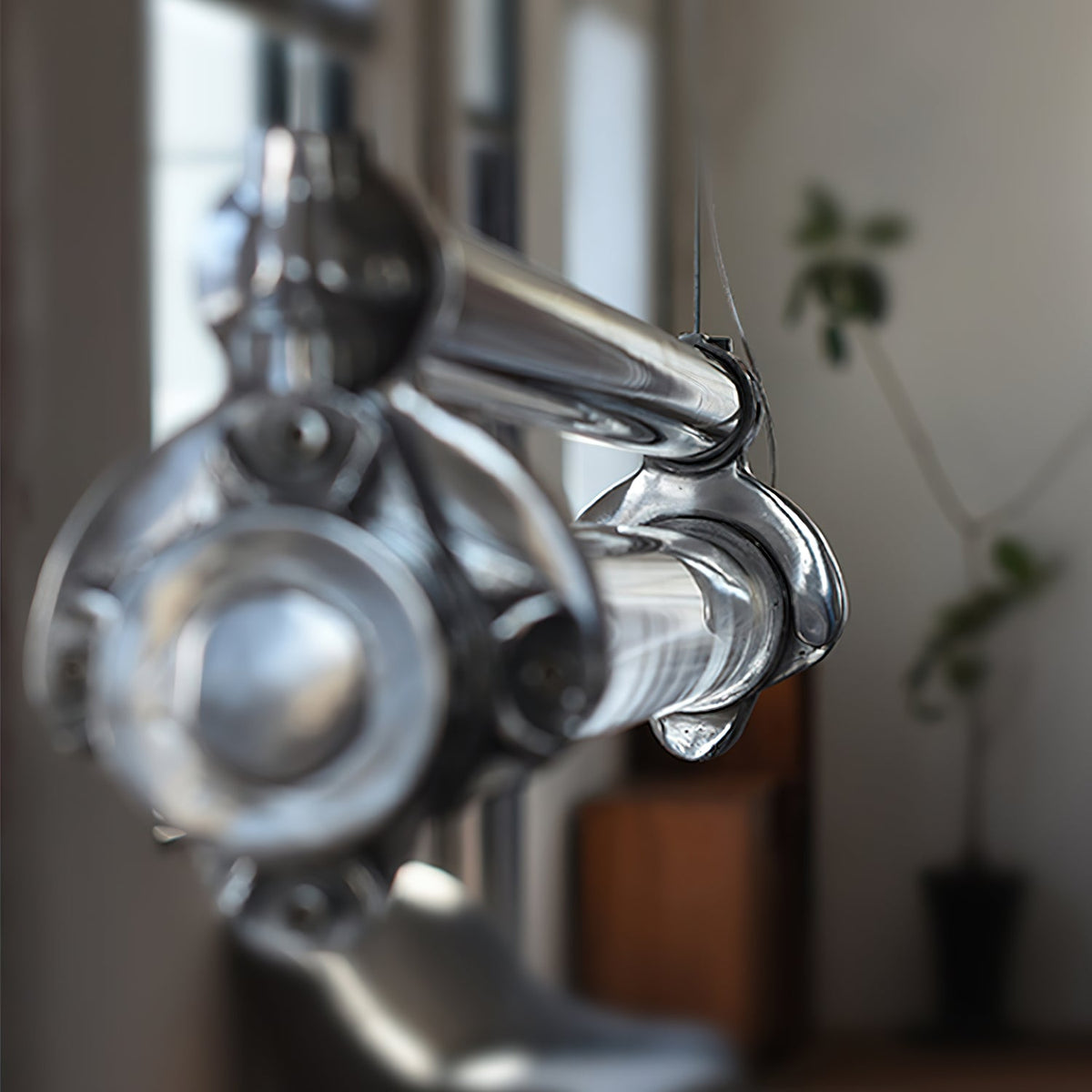 DDR Industrial Tube Pendant Light – Vintage East German Die-Cast Aluminum Linear LED Light