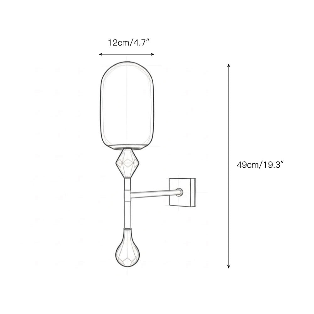 Dakota Alabaster Wall Lamp – Architectural Marble, Metal & Natural Alabaster Sconce