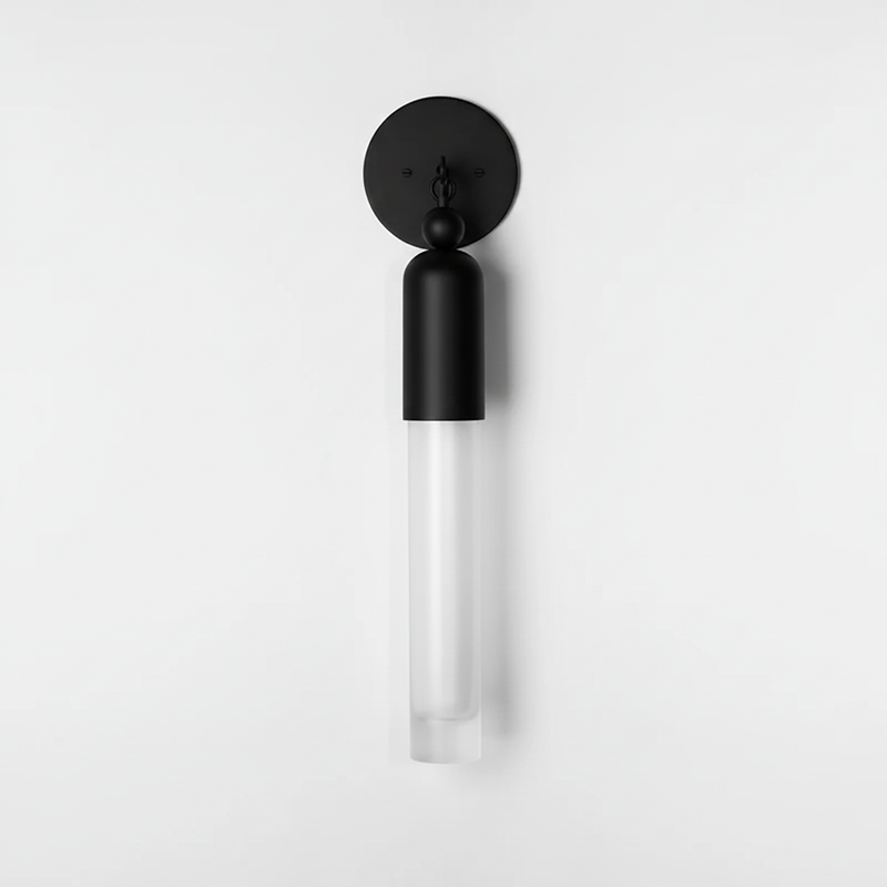 Darby Wall Lamp – Textured Mold-Blown Glass & Brass Dome Sconce