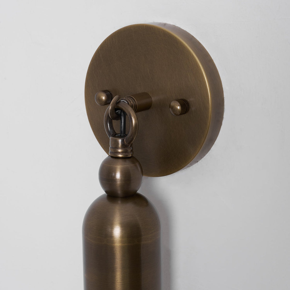 Darby Wall Lamp – Textured Mold-Blown Glass & Brass Dome Sconce