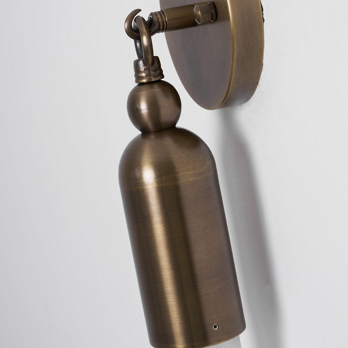 Darby Wall Lamp – Textured Mold-Blown Glass & Brass Dome Sconce